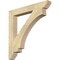 Ekena Millwork Imperial Slat Rough Sawn Bracket, Douglas Fir, 4"W x 32"D x 32"H BKT04X32X32IMP06RDF - alternate 1
